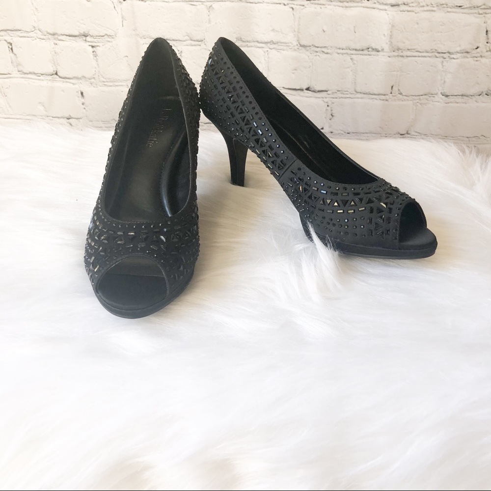 New sparkly black heels